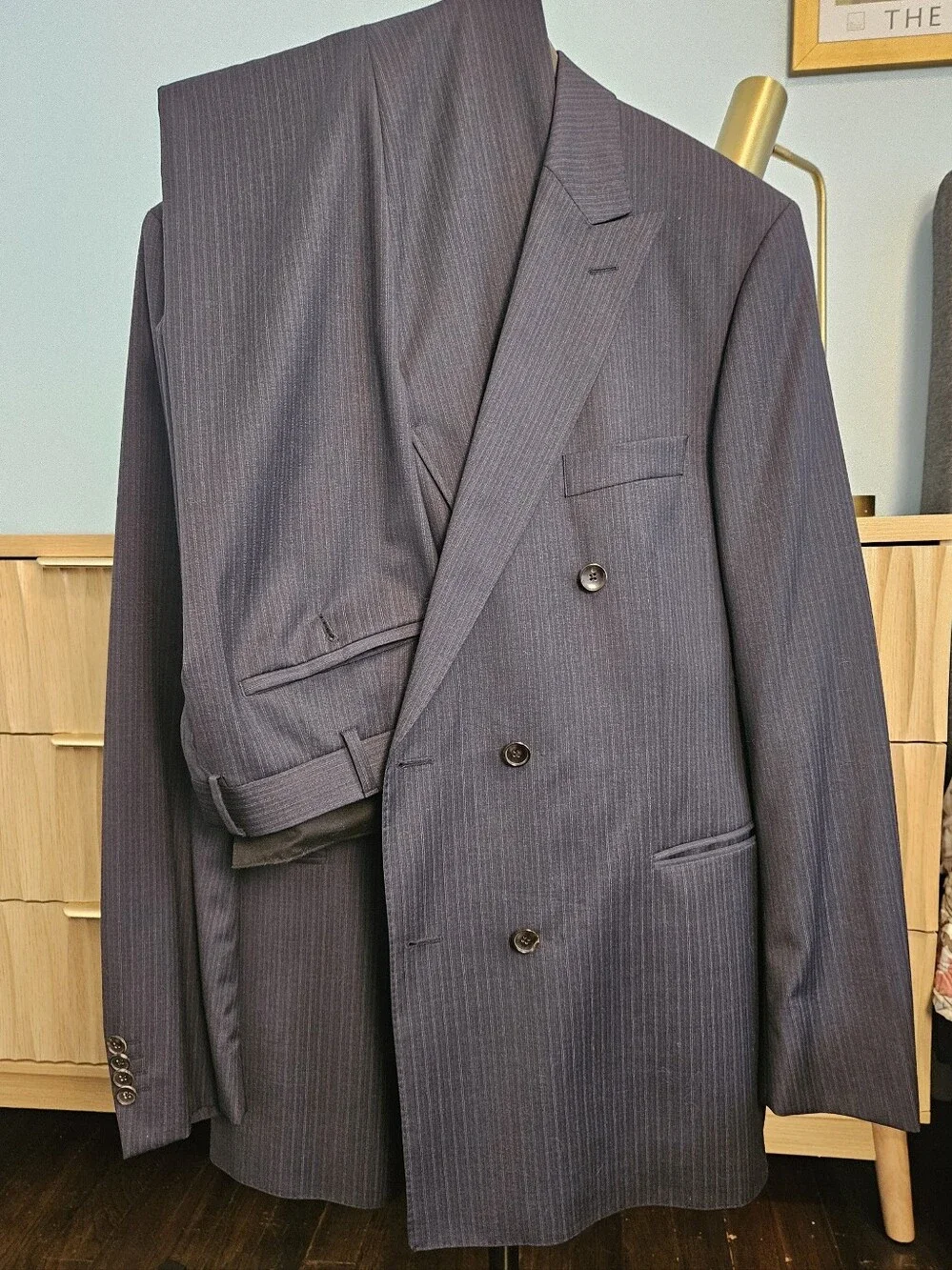 Eduard Dressler Men's Double-breasted Suit From Europe